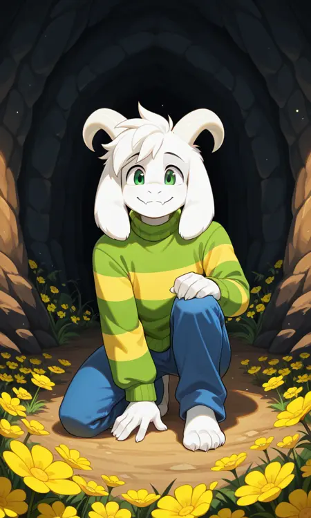 Asriel Dremurr + Adult Form God IL (undertale)