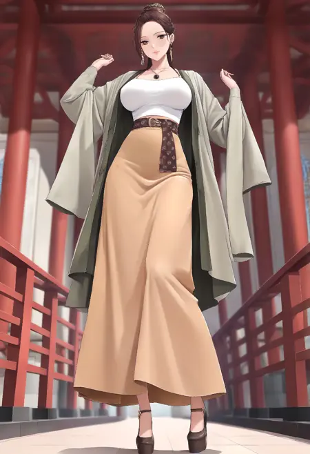 D031 China Xia Dynasty Dress Mimic