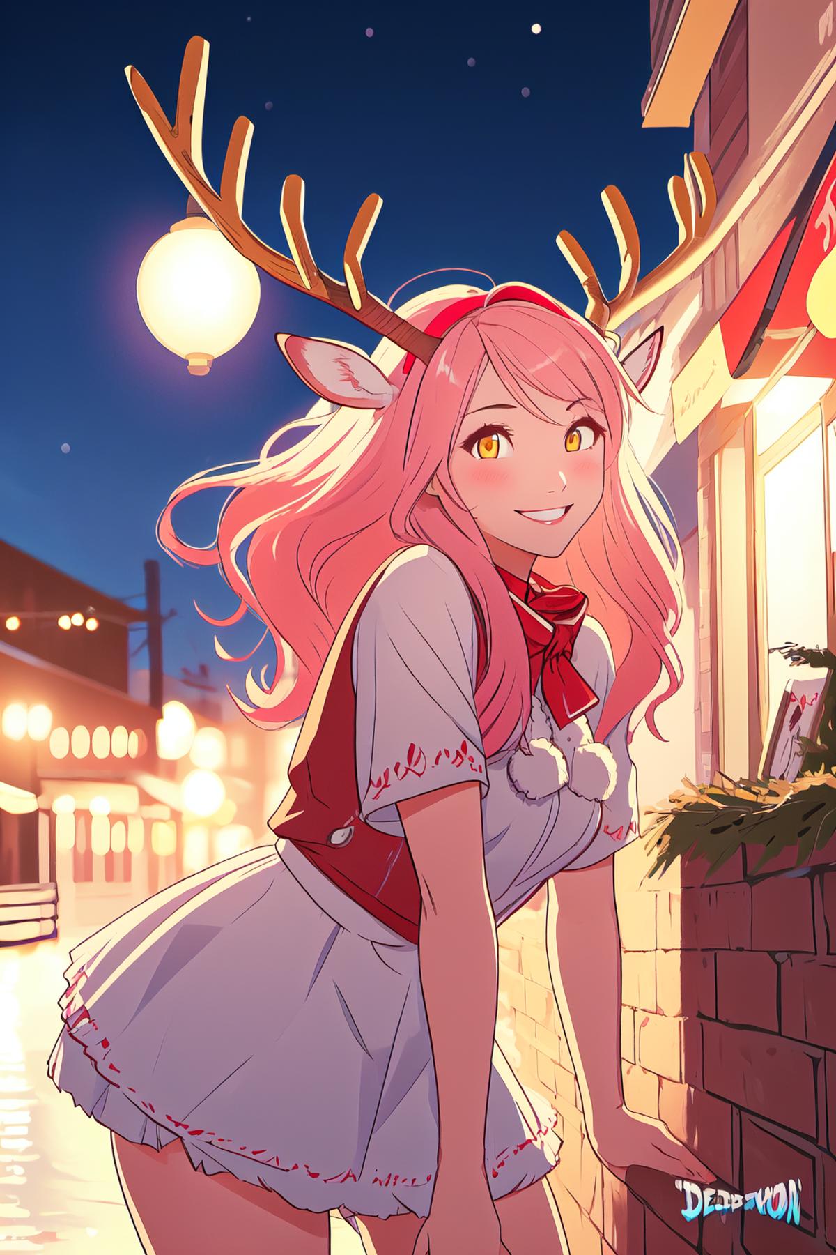 Santa's Reindeer Girl Concept LyCORIS | Cheems AI image by CheemsAI