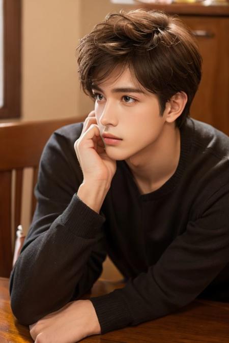 ((1male)),{{{masterpiece}}},best quality, realistic, finely detail,
handsome boy