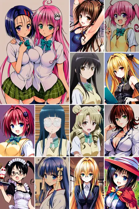 [XL] 21 in 1，Yabuki Kentarou/矢吹健太朗 《To Love Ru》/《出包王女》- Artist Style