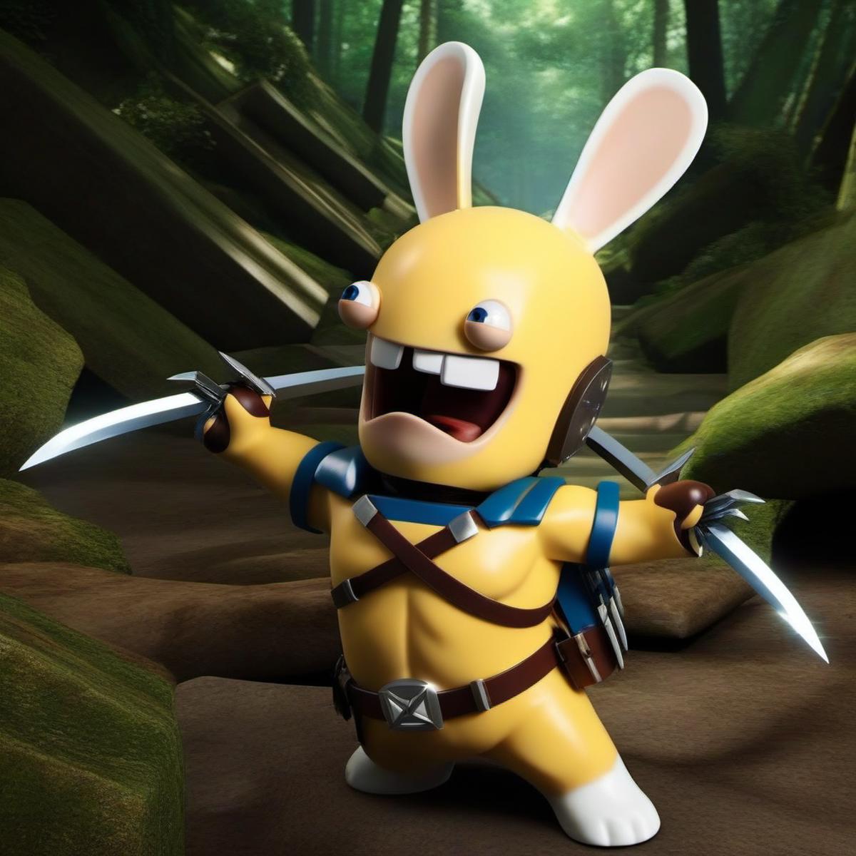 Rabbids / Raving Rabbids / Lapins Crétins - SDXL image by PhotobAIt