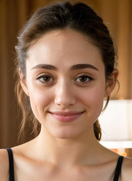 RAW photo, emmy rossum <lora:Emmy Rossum LoRA:0.65>, happy, (high detailed skin:1.2), 8k uhd, dslr, soft lighting, high quality, film grain, Fujifilm XT3