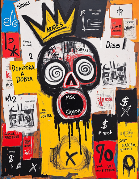 Jean-Michel Basquiat Style FLUX