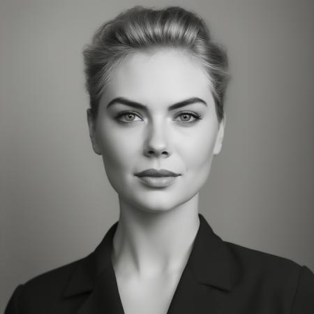 an exquisite portrait photograph, 85mm medium format photo of (ohwx woman)  <lora:Kate Upton:1> with a classic haircut