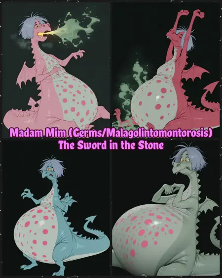 Madam Mim (Germs/Malagolintomontorosis) | The Sword in the Stone | IllustriousXL & PonyXL