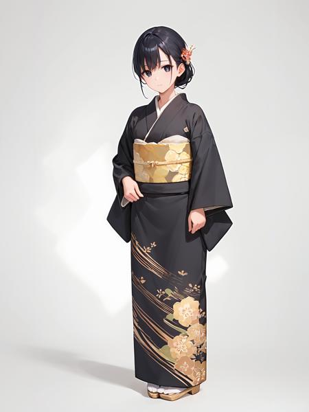 tomesode,black kimono,obi