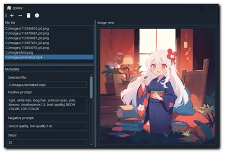 SD Image Metadata Viewer