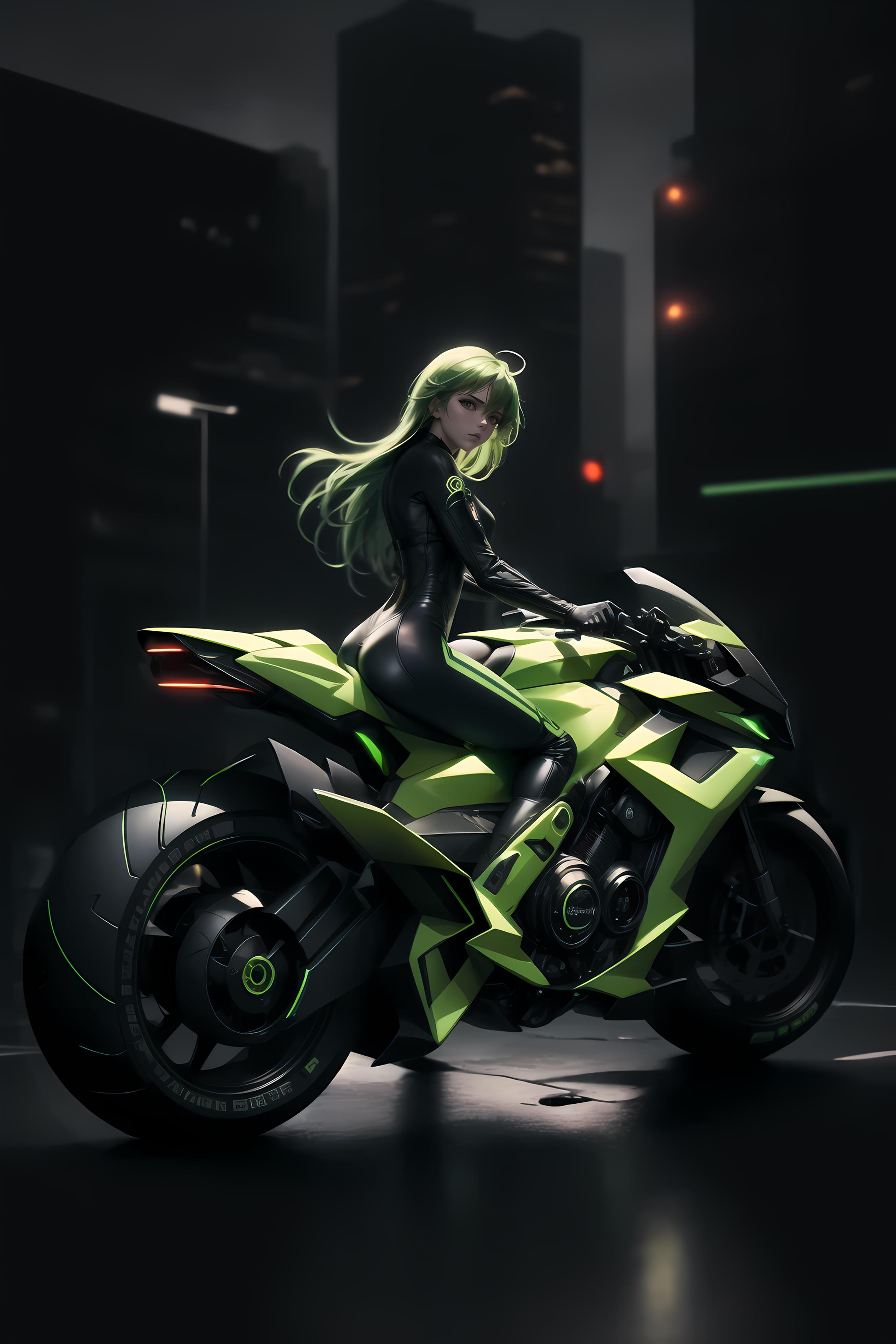 Futuristic Motorcycle Generator Concept image by imCryptix