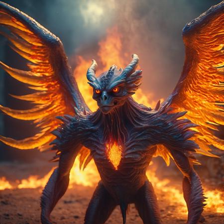 monster, Phoenix emerging from fire with galaxy, elegant, luxury, clean, smooth, elegant, beautiful, highly detailed, sharp focus, studio photography, xf iq 4, 1 5 0 mp, 5 0 mm, iso 2 0 0, 1 / 1 6 0 s, realistic, natural light, octane render, adobe lightroom, rule of thirds, symmetrical balance, depth layering, polarizing filter, sense of depth, ai enhanced