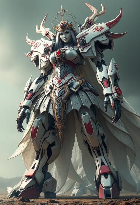 Deadly Mecha Bride, a giant piloted mecha in the form of a Bride