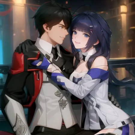 Adam x Mei Raiden (Striker Fulminata) (Honkai Impact 3rd)