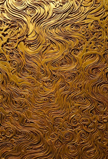Thick layer, dark gold, bold lines, hyper detailed, a dark warm limited palette, chiaroscuro, linquivera, liiv1, Deep 3D, volumetric, dimensional, depth, thick paper, high stack, heavy texture, tangible layers, papercut art of linquivera kylin, greg rutkowski, silhouette of a goddess, look at a viewer, golden blue eyes