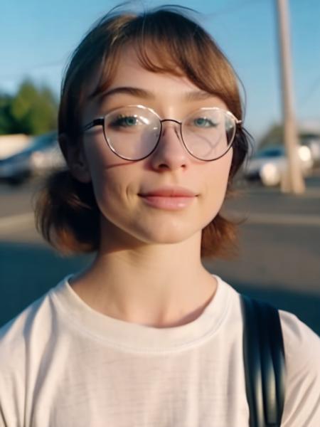 <lora:XLeanBeefPatty-alpha:1> (l34nb33fp4tty), RAW photo, high quality, portrait, 25 year old woman, pretty, brown hair, detailed face, skin pores, wearing glasses, natural eye color with low color saturation
wearing a t-shirt, standing outside
cinematic shot, 8k uhd, dslr, soft lighting, high quality, film grain, Fujifilm XT3, hyper realistic, detailed skin, rich colors, hyper realistic, lifelike texture, dramatic lighting, cinestill 800, hyperrealism, photorealistic, 8K UHD