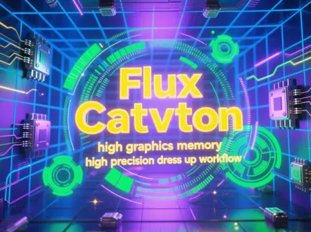 Flux Catvton high graphics memory high precision dress up workflow