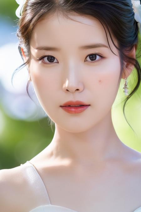 <lora:IUV1:1>,IU,(close-up photo:1.5),(pov:1.1),korean, woman, complex 3d render ultra detailed, portrait of beautiful woman, smile, moody portrait, striking features, beauty, intricate details, dramatic composition, tension, contrast, texture, realism, high-quality rendering, stunning art, high quality, film grain, Fujifilm XT3,swirly bokeh,(realistic, photo-realistic:1.4),RAW photo,physically-based rendering,(looking at viewer:1.4),(8k, best quality, masterpiece:1.2),(full body shot:1.1),octane render,extremely detailed CG, unity 8k wallpaper,(studio soft light, rim light,in forest,sunlight:1.2),standing,(a girl is wearing wedding dress:1.5),hyper realistic detail shiny skin,ultra detailed,(ultra realistic:1.5),(intricate:1.2),(photorealistic:1.4),1girl,(skinny:1.3),detailed background