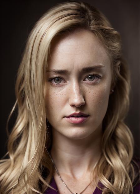 portrait of sks woman, epic (photo, studio lighting, hard light, sony a7, 50 mm, matte skin, pores, colors, hyperdetailed, hyperrealistic), <lora:locon_ashleyjohnson_v1_from_v1_64_32:1.25>