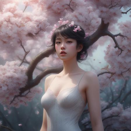 A fabulous oil painting by dawn. 3d, overdetalized and its inherent fantastic brilliance, frosty plumage, overdetalized surreal background with flowers, digital art, concept art, surrealism, oil painting, watercolor, octane rendering, blooming apple tree, connection with nature through a blooming garden, flowers, oil painting, watercolor, octane rendering, more - detailed, magical, fabulous. Adrian Chesterman, artstation, 4k, symmetrical, soft lighting, artstation trend, complex details, high detail, pencil drawing, sketching, unreal engine, dripping paint, oil painting, heavy strokes, oil painting, bold strokes, paint stains, additional depth, unreal engine, greg Rutkowski, loish, rads, beeple, Makoto Shinkai and lois van Baerle, Ilya Kuvshinov, rossdraws, Tom Bagshaw, Alphonse Mucha, global lighting, detailed and intricate surroundings, blooming apple tree, hyperrealistic-fantastic, connected with nature through a blooming garden, artforum.