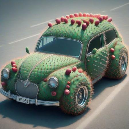 car  <lora:Prickly Pear Style v1:1>, Prickly Pear Style,