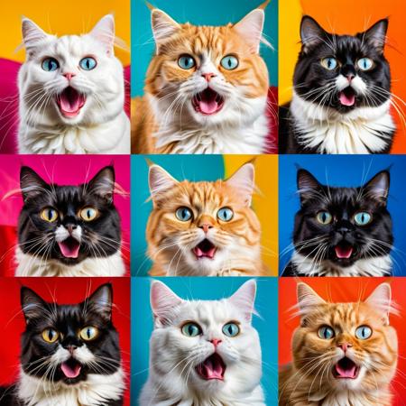 A meme featuring a Persian cat  <lora:MJ52:0.5>, 8k