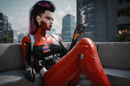 tiger claws girl - Cyberpunk 2077 - Wakako Okada - PONY. 🎴 (it's still imperfect) v0.1