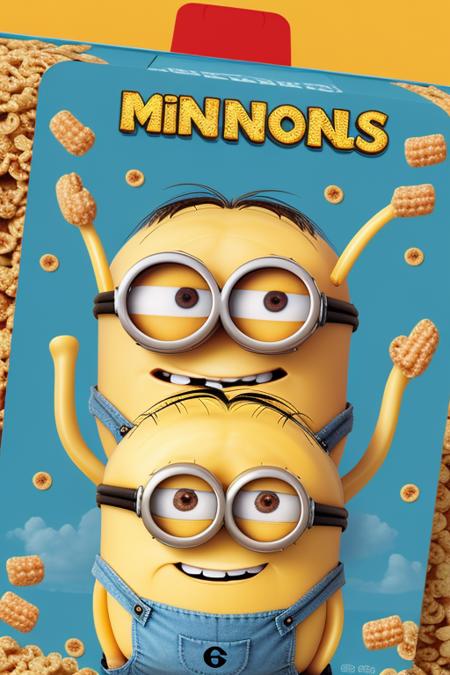 cereal box minions