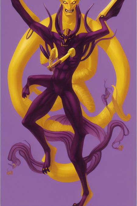 a demon face on a magazine cover with the title ,demon written in yellow and the image of one demon, a poster, perfect facial symmetry, naturalism,kazuma_kaneko