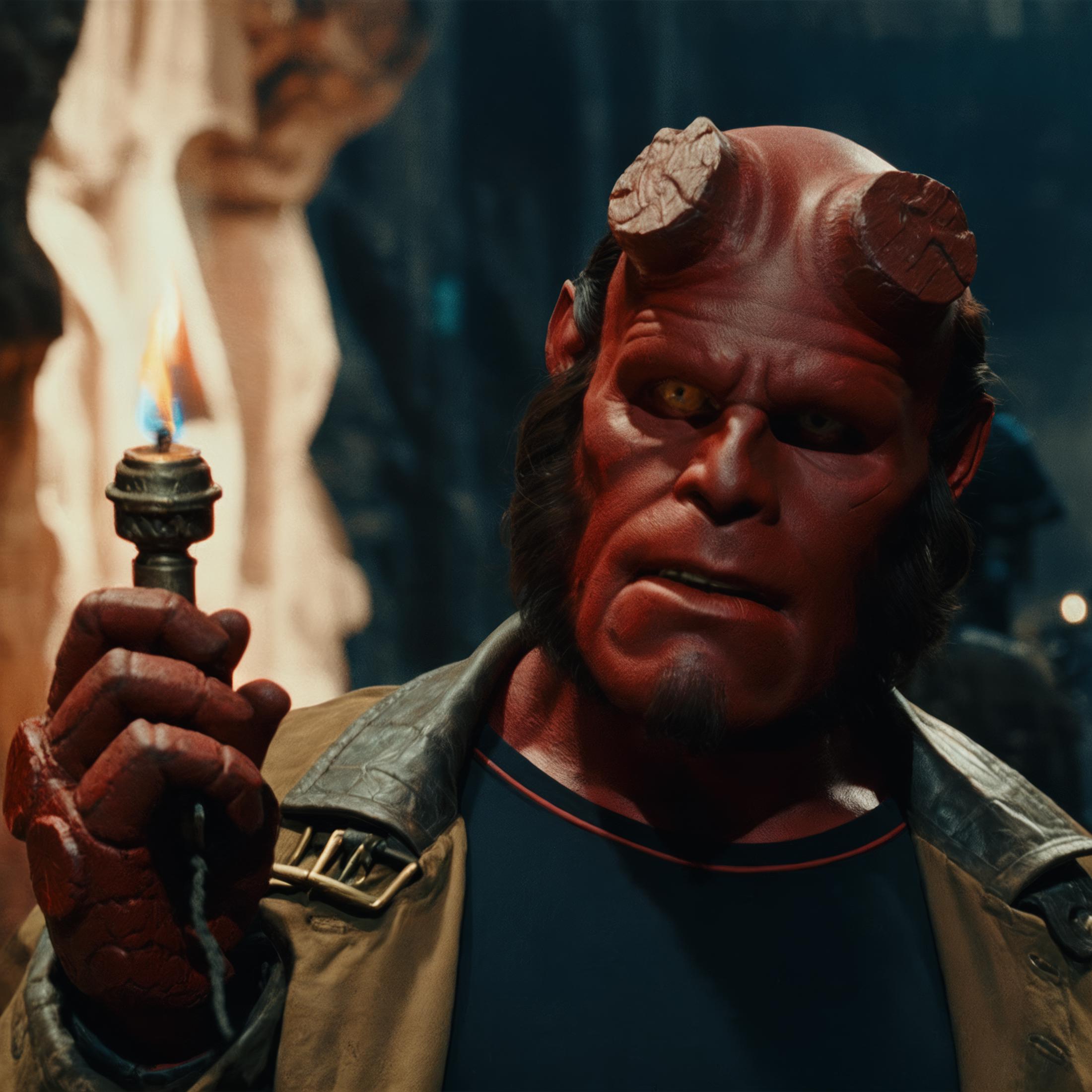 Ron Perlman Hellboy image by thesilvermoth