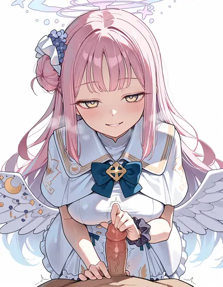 urethral fingering [尿道責め（亀頭責め）]  <ILL>