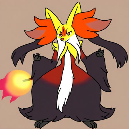 mega delphox v4 v4 illustration