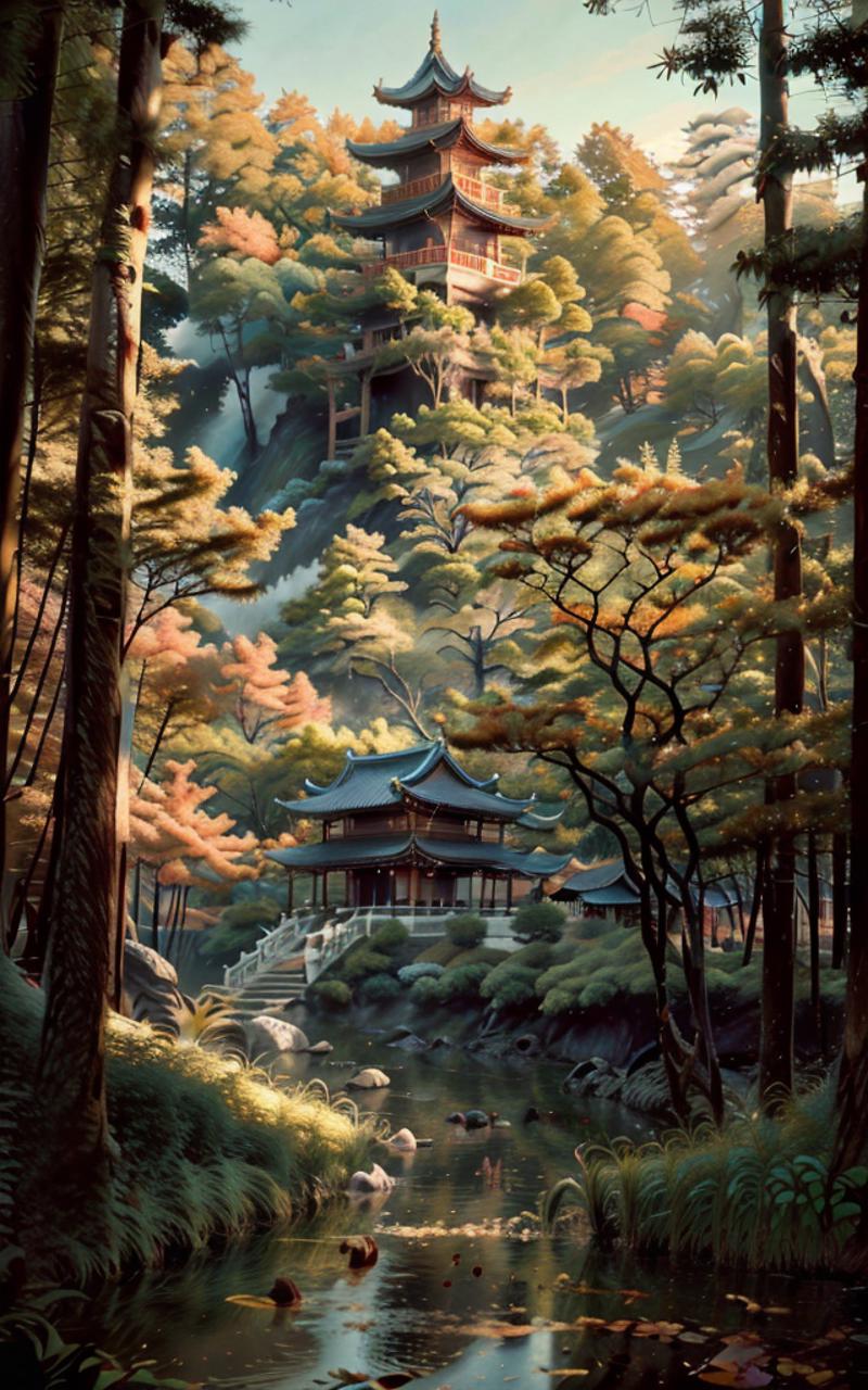 Ancient Chinese Scenery Background XL image by ronhong