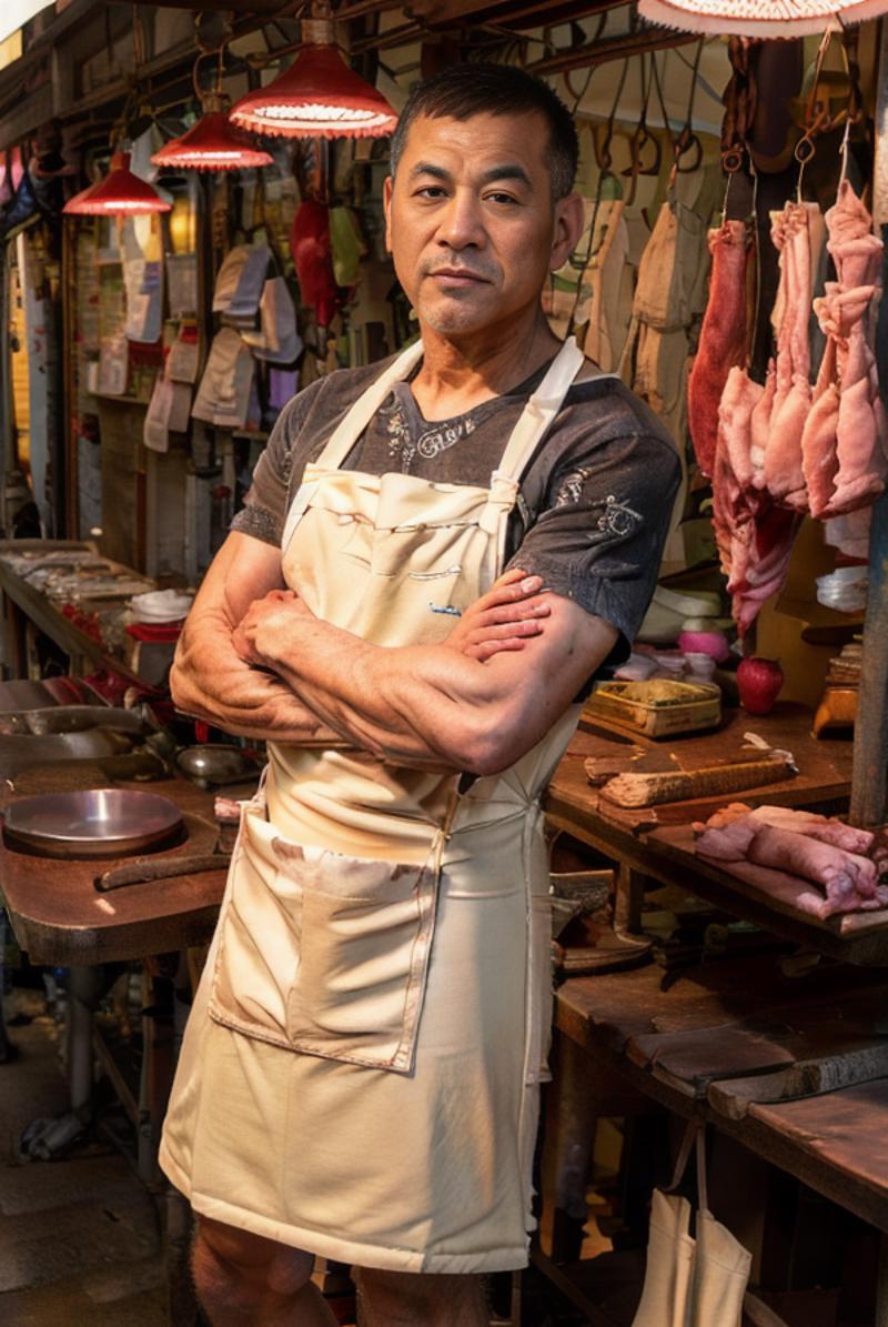 香港の肉屋/Butcher in Hong Kong image by yukanosimi