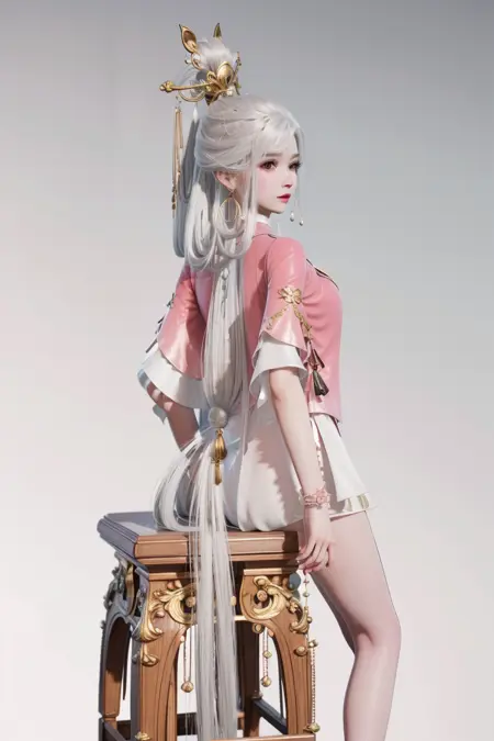 【Anime & 3D】yinziping-pink-Naraka_game_character 永劫无间-殷紫萍(粉)