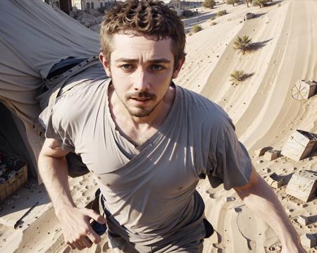 <lora:bossmanjack_v4_128_dims:1>, 1boy, realistic, walking through desert, facial hair, closeup