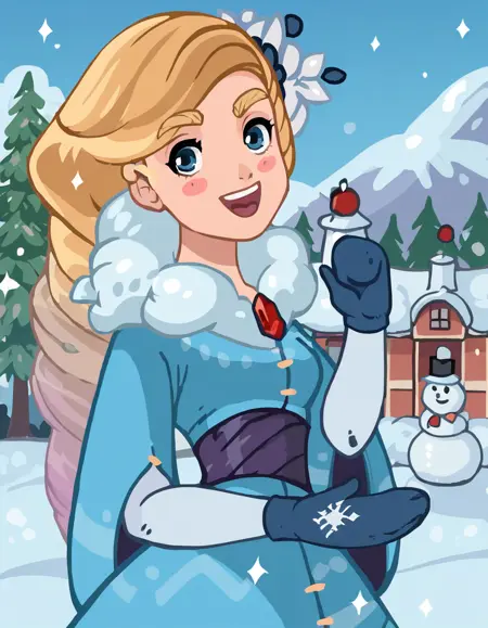 VK stickers Snegurochka/Snow Maiden | ВК стикерпак Снегурочка