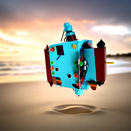 Discarded Cardboard Robot