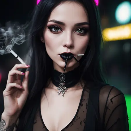Cigarette in mouth (v.2)