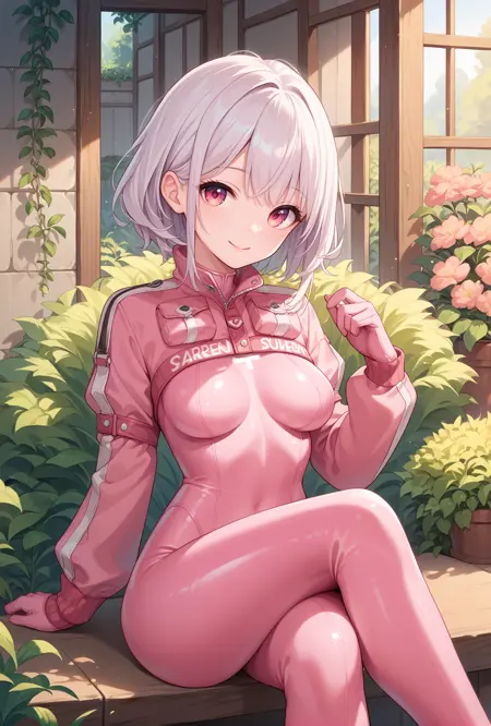 【Costume】【Cosplay】Pink Bodysuit of Alice(Nikke) /爱丽丝(Nikke)粉色胶衣