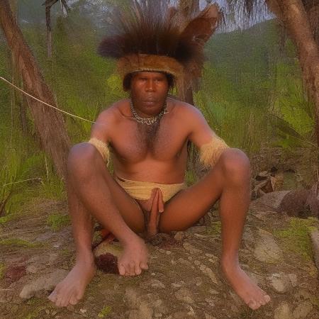 papua, male focus