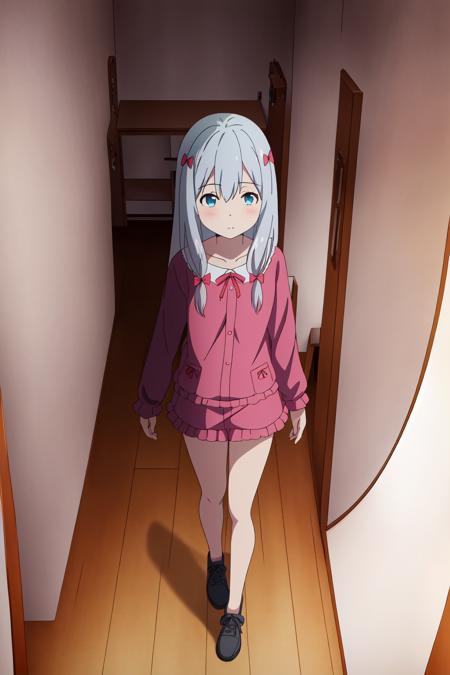 <lora:EromangaSensei_IzumiSagiri:0.7> izumi sagiri, full body, 1girl, (high detailed eyes), high quality eyes, 8k, masterpiece, trending on artstation