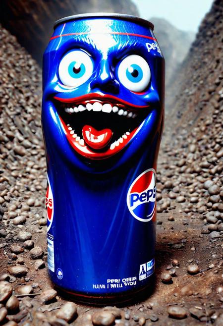 buy pepsi or I will literally kill you. -humanoid Pepsi can, screaming at his workers in the Pepsi mines
