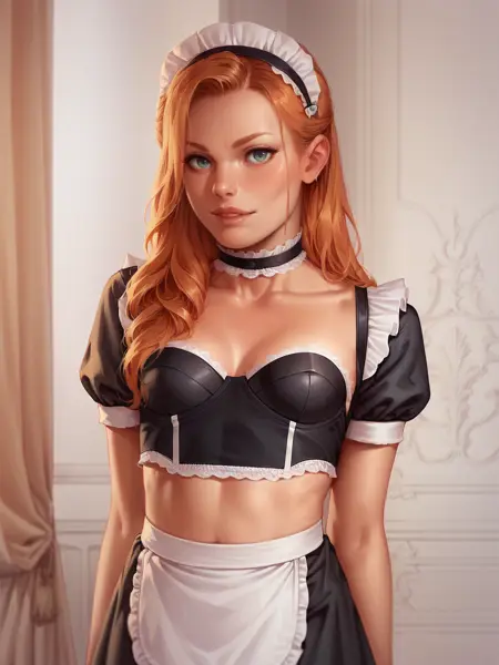 Maid Costumes - Assless Latex