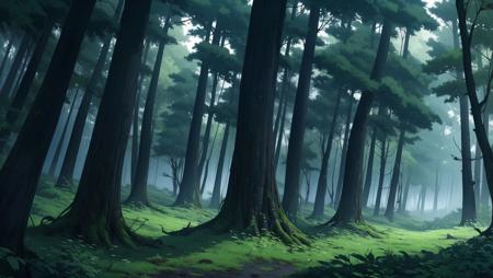 <lora:niji_vn_bg:1> niji_vn_bg,  no humans, 
Dark Forest: The camera pans over a dense forest, shrouded in mist and darkness. The trees loom overhead like giants, and the only sound is the rustling of leaves and the occasional hoot of an owl.