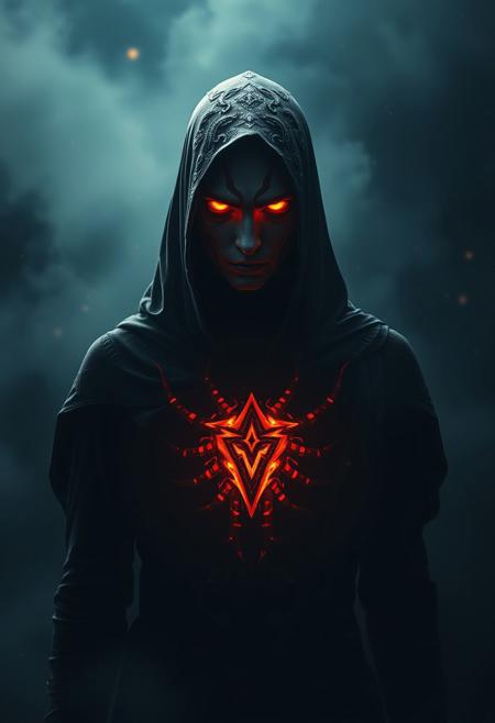 A mysterious figure with eyes that burn like fire, standing in the shadows of the night. This person possesses a fearful symmetry, crafted by an immortal hand. Their heart beats with a dreadful power, forged in a celestial furnace, as stars weep and the heavens bless their creation.