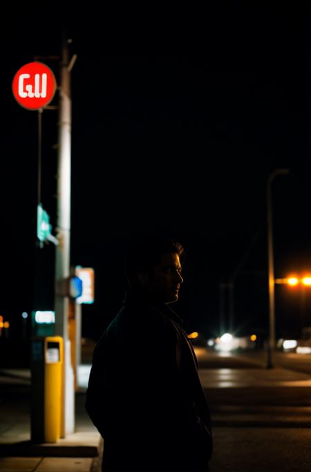 Low Quality film, masterpiece, accidentally photo found footage, random photography, night at gas station, slate atmosphere, cinematic, dimmed colors, dark shot, muted colors <lora:add_detail:0.8>  <lora:picxer_bside:1.5>