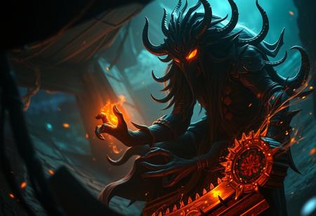 cinematic lighting, dynamic composition, high detail, photorealism, dramatic shadows, glowing elements, vivid colors, fantasy scene, magical realism, intricate textures, (strong contrast:1.3), storytelling atmosphere, fantasy character, glowing eyes, surreal setting, dynamic motion, unfolding action, (high resolution:1.4), richly detailed environment, mystical, [calm background]