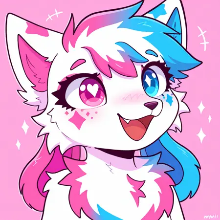 Nobody's Kittydog Crystal Lora