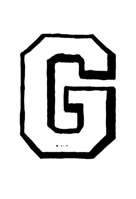 Text "G", black text outline