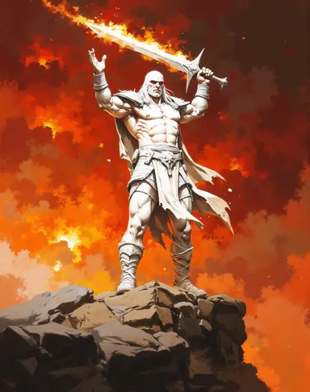Old School Fantasy Painting Art Style
