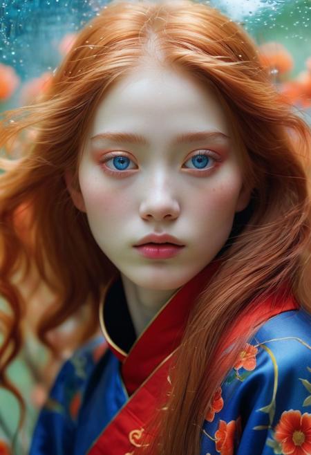 persian Girl,against glass,(masterpiece, best quality:1.4), perfect body,  long hair, brown hair, brown eyes, parted lips, , detailed skin,model photoshoot,((light red hair)), photography by (Ethel Warwick:1.3), modelshoot, pose, , (Ethel Warwick: 1,2) award winning photo macro shot of a beautiful albino young woman lying in a majestic black flowerbed,, dynamic lighting, cinematic still, , screencap, skin texture, (Motion Blur Photography by Sarah Charlesworth and Andres Serrano:1.2),mercenary captain, aesthetic of photocollage with virulent atmosphere, god rays, entire scene in focus, f/11, symmetry and balance, creative stunning opus magnum with magnificent details, award winning, (Double Exposure Portraits by Nat Finkelstein and Sonja Bullaty:0.1), (pearl white and pigmented colors:0.1), <lora:MJ52:0.75> <lora:nurlens_SDXL_V0.1:0.4> NurLens, photography<lora:MJ52:0.5>>contemplative, smirk, piercing blue eyes, extremely long hair, sleek hair, portrait, dynamic pose, (blue turtleneck), 100mm f/2.8 macro lens, , full body, battle stancevibrant, highly detailed,byJocelyn Hobbie and Charles Dwyer, Triadic color guide,Leica Q2 with Summilux 28mm f/1.7 ASPH, hanfu,clear face, Ultra High Resolution, wallpaper, 8K,Rich texture details, hyper detailed, detailed eyes, detailed background, dramatic angle, epic composition, SimplepositiveXLv1 (masterpiece, high quality, fisheye:1.2), (close-up portrait:1.1), solo, model photoshoot,, a stylish girl,